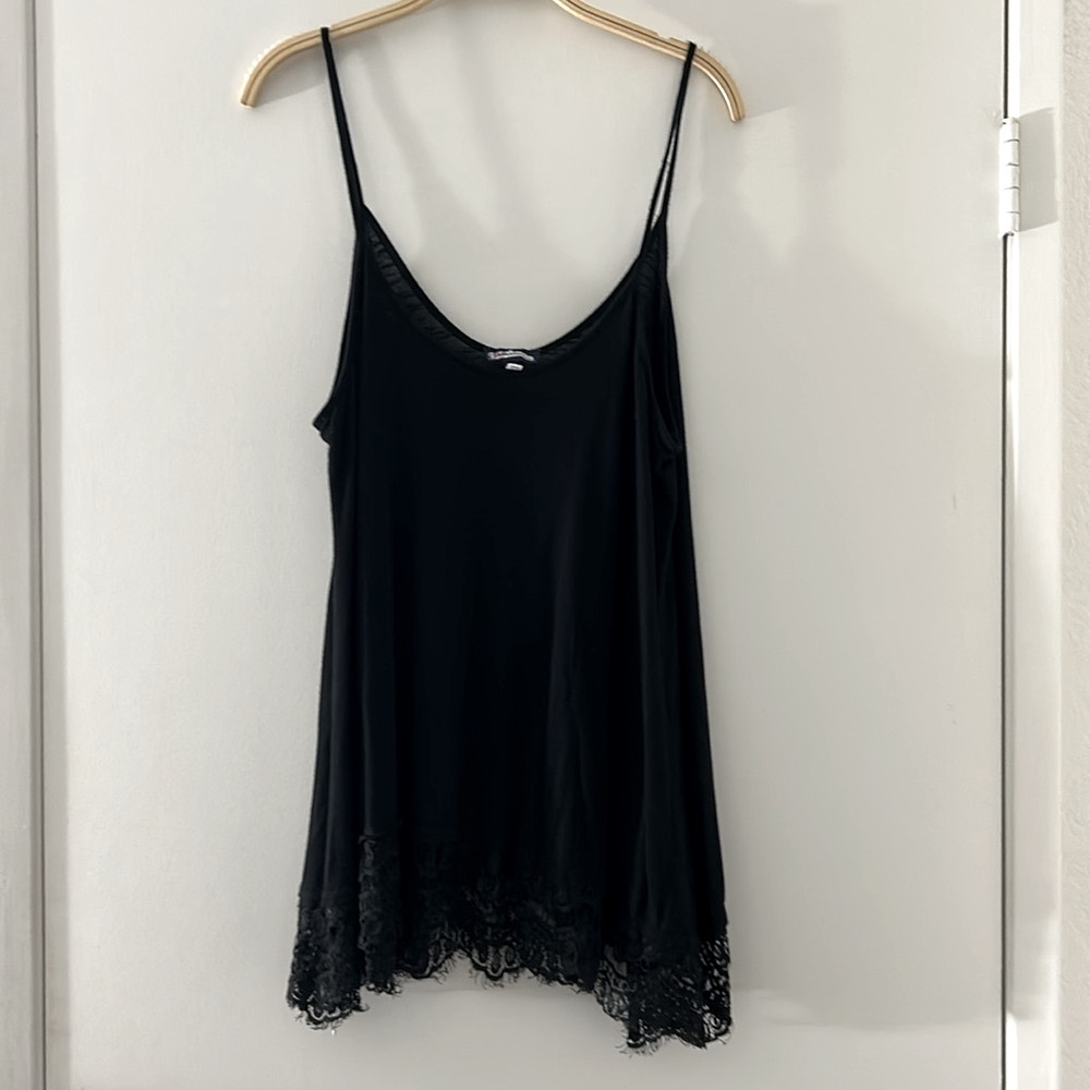 SOLD Asymmetrical White and Black Camisoles. THIS LISTING HAS BEEN SOLD - Picture 3 of 7